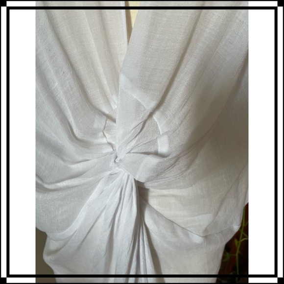 Top Shop Slub Weave,knotted waist Beach Coverup - Picture 5 of 8